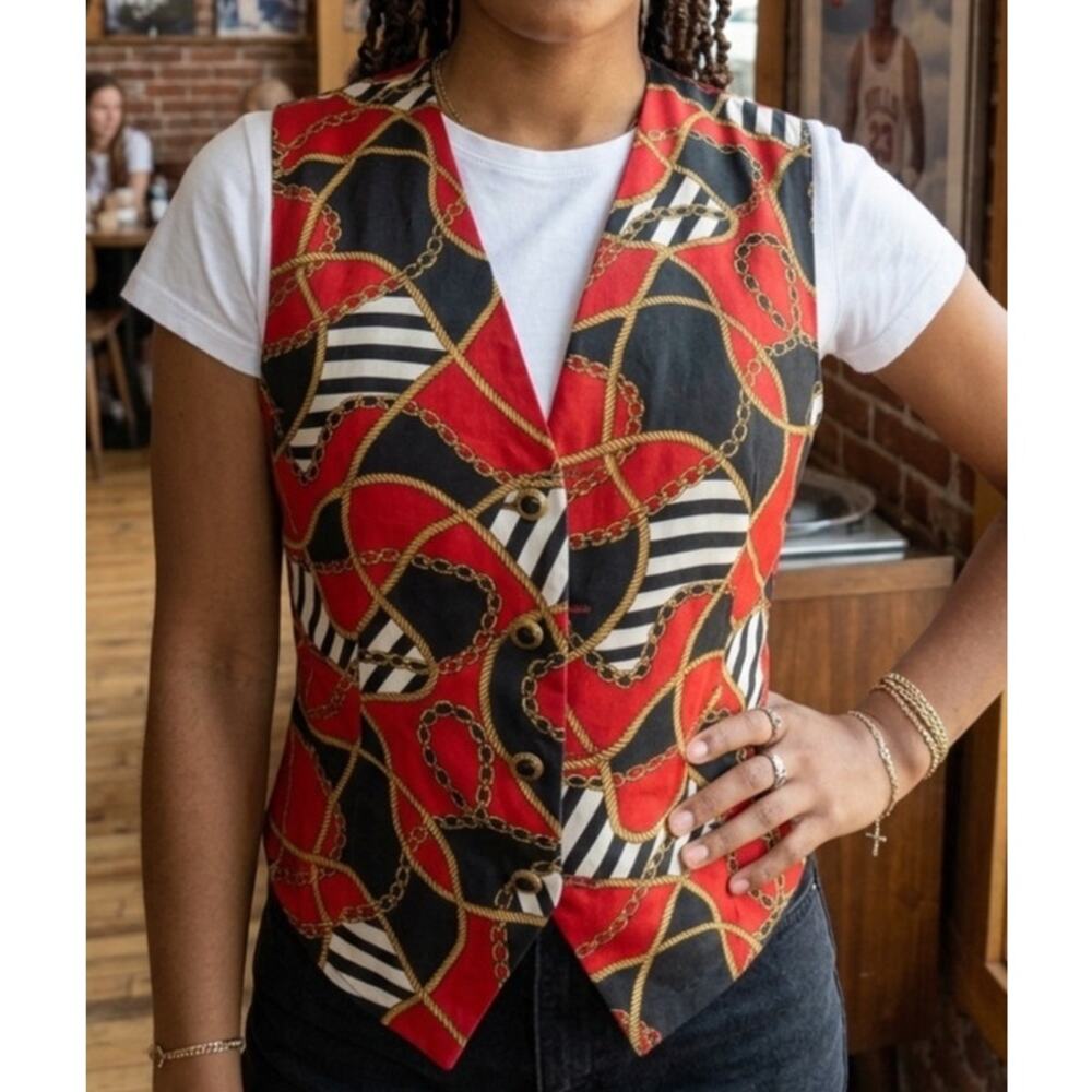 Vintage 90's Jordan Chain Print Vest